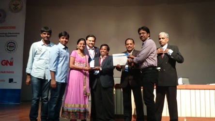 “Best Accredited CSI student Branch” award consecutively for the fourth time. This has been awarded for the academic year of 2013-14 at CSI-2014